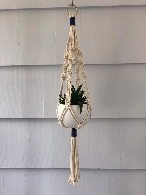 Metal Plant Hangers, Indoor Plant Hangers, Macrame Plant Hanger Tutorial, Macrame Plant Hanger Patterns, Macrame Hanging Planter, Macrame Planter, Sunny Window, Diy Macrame Plant Hanger, Hanging Plants Indoor