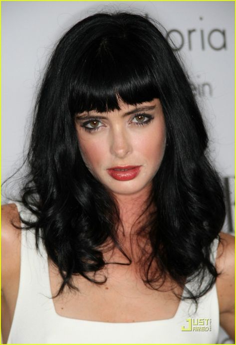 Krysten Ritter, Black Hair, Bangs, Hair, Black