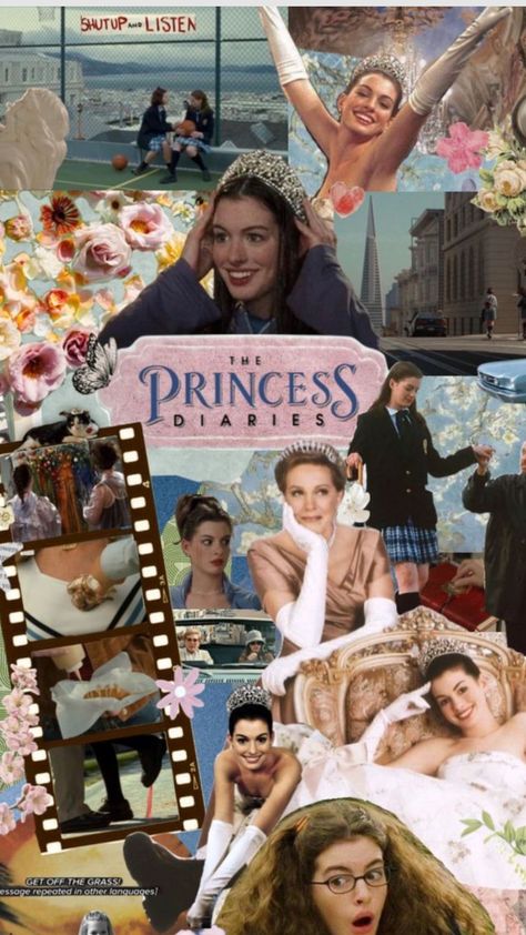 The Princess Diaries, جوني ديب, Movie Collage, Girly Movies, I Love Cinema, Chick Flicks, Princess Diaries, Pretty Princess, Movie Wallpapers