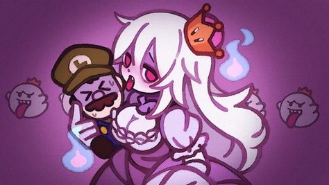 Boosette Fanart Icon, Queen Boo, Super Crown, Mario Fanart, Nintendo Princess, Princess Games, King Boo, Awesome Artwork, Super Mario Art