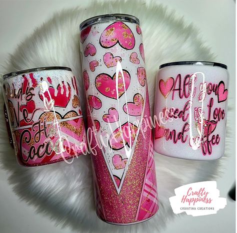 Valentine’s Day Tumblers, Valentine Tumbler Ideas, Valentines Cups, Resin Mugs, Diy Tumbler Cups, Custom Tumbler Ideas, Tumbler Design Ideas, Valentines Tumbler, Tumbler Inspiration