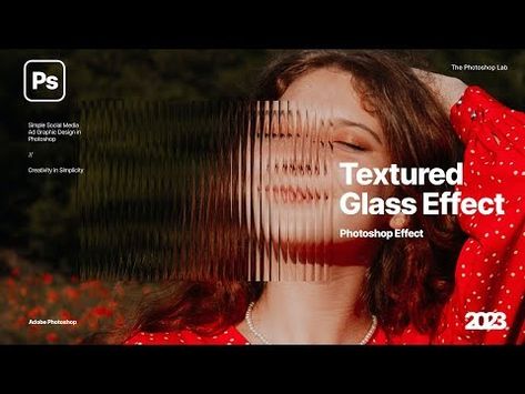 Create Glass Texture Effect in Adobe Photoshop 2023 - YouTube Glass Photoshop, Glass Effect, Photoshop Textures, Photoshop Effects, Youtube Tutorials, Glass Texture, Photoshop Tutorial, Adobe Photoshop, Photoshop