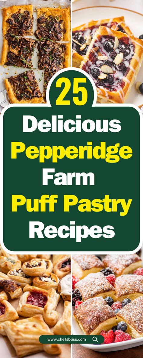 25+ Delicious Pepperidge Farm Puff Pastry Recipes to Try Today! – ChefsBliss Puffed Pastry Recipes Savory, Puff Pastry Recipes Savory Tart, Recipes Using Puff Pastry Sheets, Pastry Puff Recipes, Pepperidge Farm Puff Pastry Recipes, Danish Recipe Puff Pastry, Puff Pastry Dinner, Sweet Puff Pastry Recipes, Puff Pastry Recipes Dinner