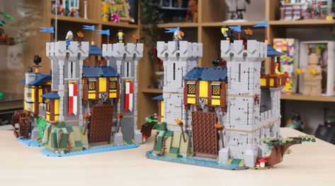 How to improve the LEGO Creator 3-in-1 31120 Medieval Castle Lego Castle Instructions, Castle Layout, Castle Project, Wooden Toy Trucks, Lego Diy, Amazing Lego Creations, Lego Creative, Lego Castle, Lego Pictures