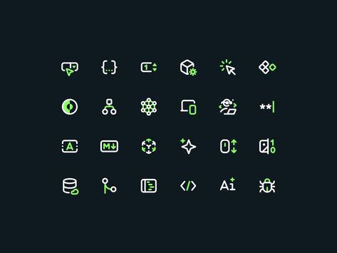 Web Development Icons - Nucleo UI by Sebastiano Guerriero for Nucleo on Dribbble Developer Icon, Web Development Logo, Arabic Logo, Text Editor, Web Icons, Logo Icon, Creative Icon, Text Me, Logo Icons