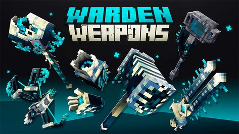 Warden Weapons Warden Armor Minecraft, Minecraft Weaponsmith, Warden Minecraft, Minecraft Warden, Crk Oc, Minecraft M, Minecraft Items, Minecraft Marketplace, Soul Hunters