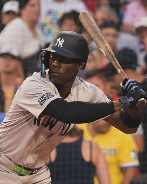 Bahamian baseball pro Jazz Chisholm Jr. made his Yankees debut on Sunday night against the Red Sox. ⚾️🇧🇸 - Acquired from the Marlins on Saturday, the 26-year-old Chisholm batted fifth and played center field in Sunday’s 8-2 win over the Red Sox at Fenway Park. - (mlb, yankees, espn) - Follow @muddasick242 if you love The Bahamas ☀️🏝️ and the Bahamian people! 🇧🇸 - ENTERTAINMENT PURPOSES ONLY Jazz Chisholm Jr, Mlb Yankees, Damn Yankees, Baseball Art, Fenway Park, The Bahamas, Sunday Night, Red Sox, New York Yankees