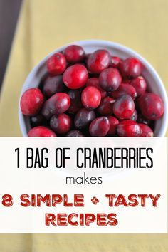 1 Bag of Cranberries, 8 Tasty and Simple Recipes – Parade Cranberry Recipes Healthy, Cranberry Recipes Thanksgiving, Fresh Cranberry Recipes, Autumn Treats, Cranberry Relish, Make Breakfast, Frozen Cranberries, Dinner Dessert, Cranberry Recipes