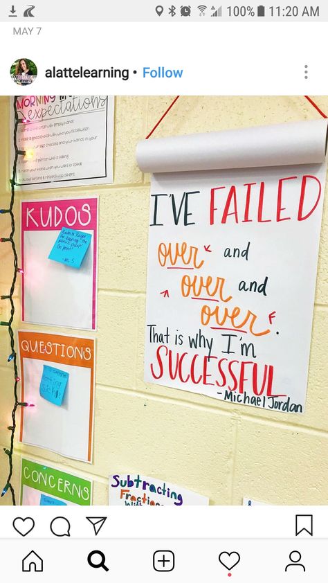 Idea for paper roll instead of chart paper Keep The Quote, Ckh Launch Ideas, Thoughts To Write On School Board, Chart Paper Ideas, Quotation For School Board, Reading Quotes Bulletin Board, Proud Wall Display Classroom, Classroom Quotes Above Board, Keep The Quote Classroom