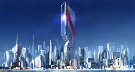 Mirrors Edge Catalyst, Mirror’s Edge, Mirror's Edge, Edge City, City Of Glass, Sci Fi Architecture, Mirrors Edge, Futuristic City, Science Fiction Art