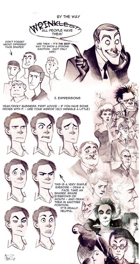 y-juba: face tutorial by phobs - Helpful Harrie Face Tutorial, Art Advice, Face Characters, Drawing Expressions, Art Tutorials Drawing, Facial Expressions, Character Design References, Digital Art Tutorial, Art Studies