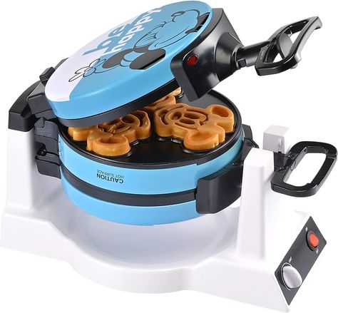 Bring magic to your mornings with Mickey and Minnie waffles! #MickeyWaffles #Waffles #MickeyMouse #Disney Mickey Waffle Maker, Mickey Waffle, Belgian Waffle Maker, Mickey Mouse And Minnie Mouse, Belgian Waffles, Mickey And Minnie Mouse, Waffle Iron, Cooking Appliances, Waffle Maker