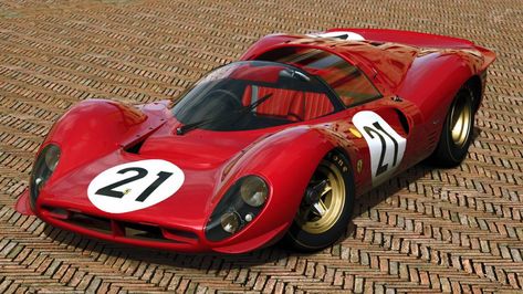 1967 Ferrari 330 P4 (Gran Turismo 5) by Vertualissimo on DeviantArt F1 Wallpaper Hd, Classic Race Cars, Ferrari Racing, Gas Monkey, Classic Racing Cars, Ferrari F40, Ferrari Car, Vintage Race Car, Sports Car Racing