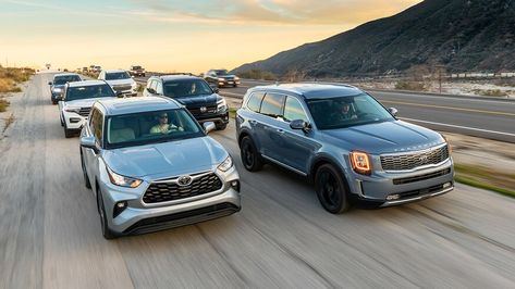 The Best Three-Row Midsize SUVs to Buy for 2020 Midsize Suv, Fuel Efficient Cars, Best Suv, Mazda Cx 9, Mid Size Suv, Chevrolet Traverse, Honda Pilot, Nissan Pathfinder, Ford Explorer