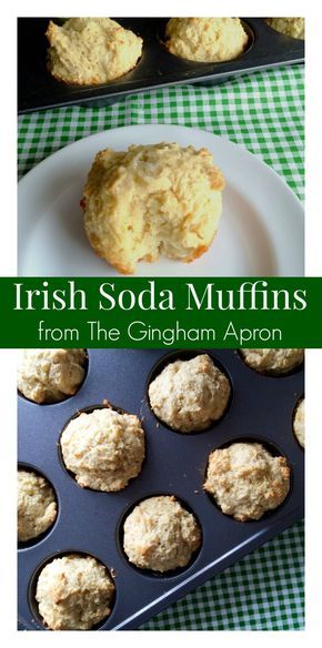 Perfect for St. Patrick's Day or for any day! Light, fluffy, and simple: Irish Soda Muffins. Irish Bread, Irish Cooking, Irish Dishes, Detox Kur, St Patricks Day Food, Irish Soda, Saint Patties, St. Patricks Day, Soda Bread