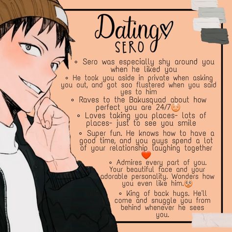 Sero X Yn Headcanons, Sero As Your Boyfriend, Sero X Yn Fanart, Sero Headcanon, Hanta Sero X Y/n, Sero Hanta Headcanon Spicy, Hanta Sero Headcanons, I'm A Simp Anime, Sero Hanta X Y/n