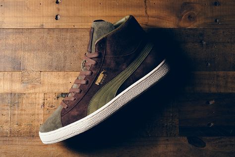 Bobbito Garcia x PUMA Suede Mid Clyde - Sneaker Bar Detroit Puma Suede Mid, Puma Clyde, Mens Lace Up Boots, Sneaker Bar, Sneak Attack, Diy Clothes And Shoes, Sneaker Magazine, Streetwear Shop, Puma Suede