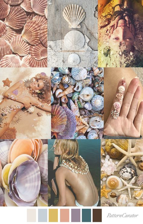 Fashion Design Inspiration Board, Mood Board Fashion Inspiration, Pattern Curator, Fashion Trending Moodboard, Palette Design, Color Trends Fashion, Coastal Life, Artist Logo, Fashion Themes