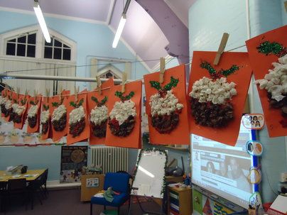 Christmas Pudding Display, Classroom Display, class display, christmas, santa, pudding, present, food, Early Years (EYFS), KS1 & KS2 Primary Resources Giant Decorations, Pine Cone Trees, Christmas Eyfs, Eyfs Christmas, Eyfs Ideas, Christmas Puddings, Pin Crafts, Class Displays, Christmas Teaching