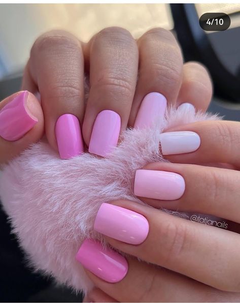 Bright Pink Nails, Pink Chrome Nails, Purple Tips, Short Fake Nails, Nail Color Trends, Spring Nail Colors, Nails For Women, Pink Nail Polish, Nail Supplies