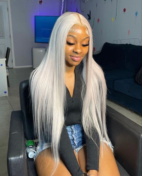 Grey Wigs For Black Women, Frontal Wig Hairstyles, Lace Fronts, Affordable Wigs, Birthday Hair, 613 Blonde, Frontal Hairstyles, High Ponytail, Hair Ponytail Styles