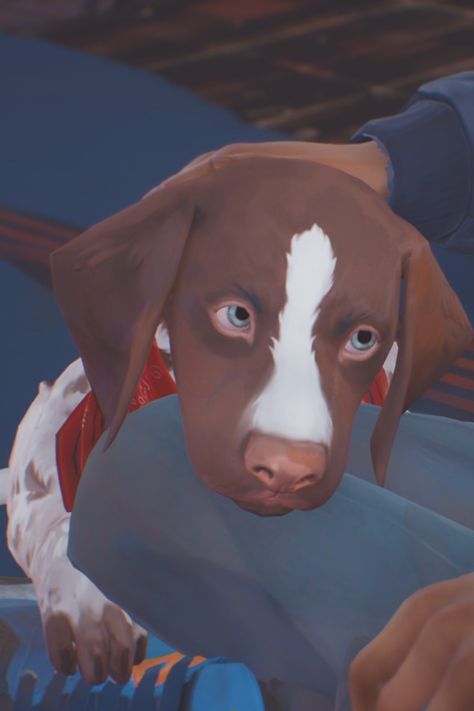 Mushroom! The cutest dog! Daniel loves her so much! Life is Strange2 is full of beautiful animals! Mushroom Life Is Strange, Sean Diaz Wallpaper, Life Is Strange 2 Aesthetic, Life Is Strange Remastered, Sean And Daniel, Captain Spirit, Sean Diaz, Life Is Strange True Colors, Daniel Diaz