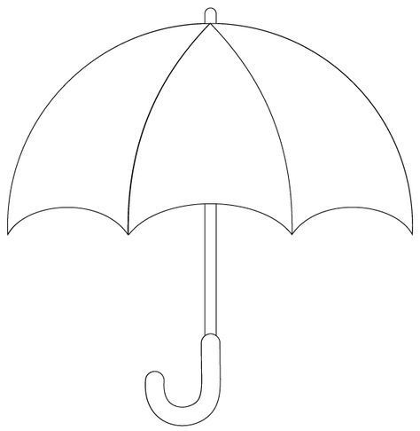 Umbrella Template, Umbrella Coloring Page, Umbrella Drawing, Umbrella Decorations, Kids Umbrellas, Outline Images, Old Paper Background, Yellow Umbrella, Disney Monsters