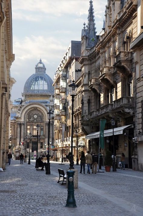 Stavropoleos street in Bucharest / Romania (by Alexandru Velcea). Romania Travel, Walking Down The Street, Bucharest Romania, Beautiful Places To Travel, Old City, Macedonia, Eastern Europe, Albania, Places Around The World