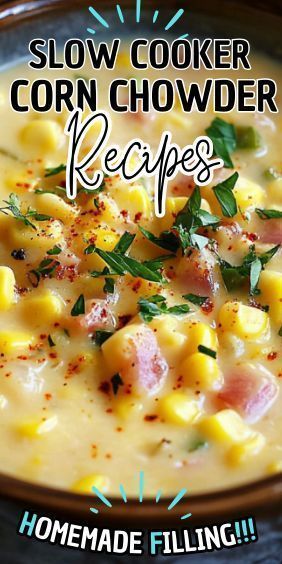 If you’re in the mood for a comforting, hearty dish that’s both delicious and easy to prepare, this Easy Slow Cooker Corn Chowder is just what you need. With its… Corn Chowder Crockpot, Crockpot Supper, Meal Plan Board, Slow Cooker Corn Chowder, Crockpot Corn, Slow Cooker Corn, Easy Corn Chowder, Corn Chowder Soup, Crockpot Casseroles