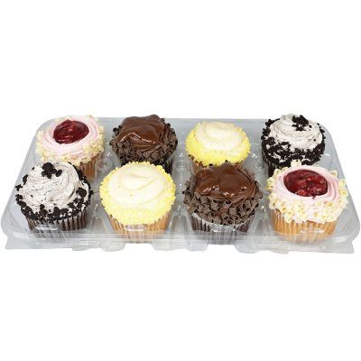 Member's Mark Gourmet Cupcakes Variety Pack 8 ct. Sams Club Cupcakes, Oreo Cookie Cupcakes, Lemon Cream Cheese Icing, Half Sheet Cake, Banana Nut Muffins, Lemon Cream Cheese, Chocolate Curls, Gourmet Cupcakes, Vanilla Icing