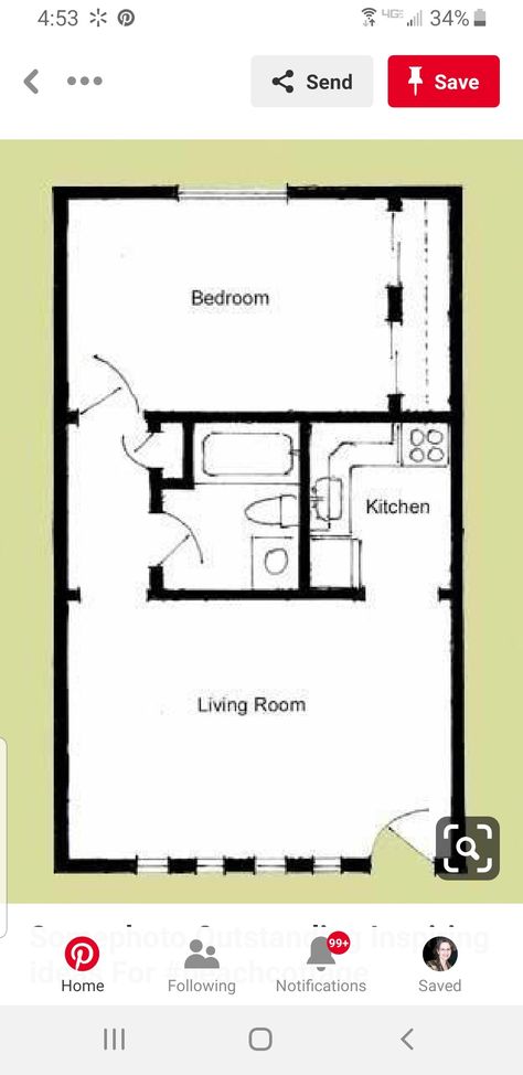 Shed Tiny Home Floor Plans, Granny Annexe Floor Plans, 12x24 Shed House, Shed Studio Apartment, Tiny Home Shed Floor Plans, Tiny Home Floorplan Shed, 14x24 Tiny House Floor Plans, 12x24 Tiny House Floor Plans, Garage Adu