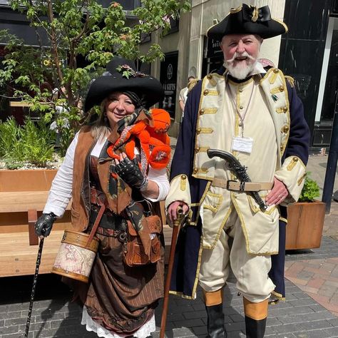 Steampunking at the Gloucester Steampunk Pirate festival And yes that is the Archbishop of Canterbury😊! #pirates #steampunk #gloucester #archbishop #teaduelling #friends Pirate Festival, Steampunk Pirate, Gloucester, Canterbury, Revenge, Festival, On Instagram, Quick Saves, Instagram