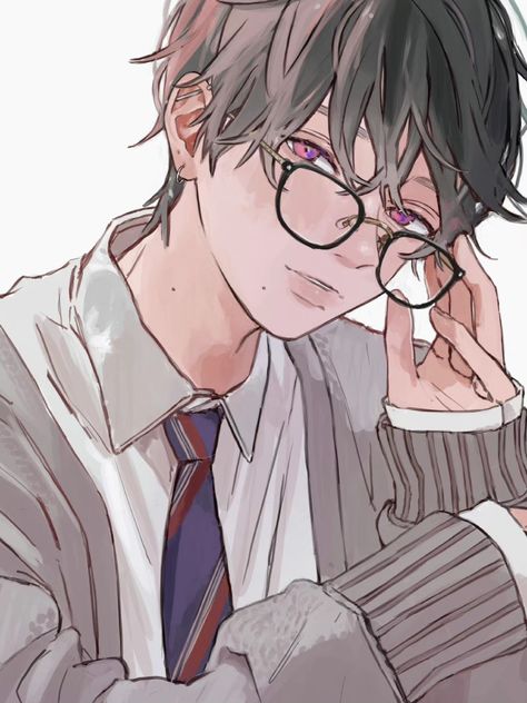 Boy Icon, Cartoon Body, Nerd Glasses, Cute Anime Guys, Aesthetic Anime, Art Style, Anime Boy, Anime Guys, Anime Art