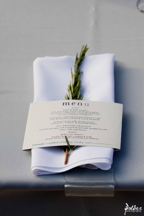 Special menu presentation Napkin Folding Ideas Wedding, Napkin Folding Ideas, Franciscan Gardens, Folding Ideas, Menu Wedding, Beautiful Table Settings, Wedding Menu Cards, Napkin Folding, Event Coordinator