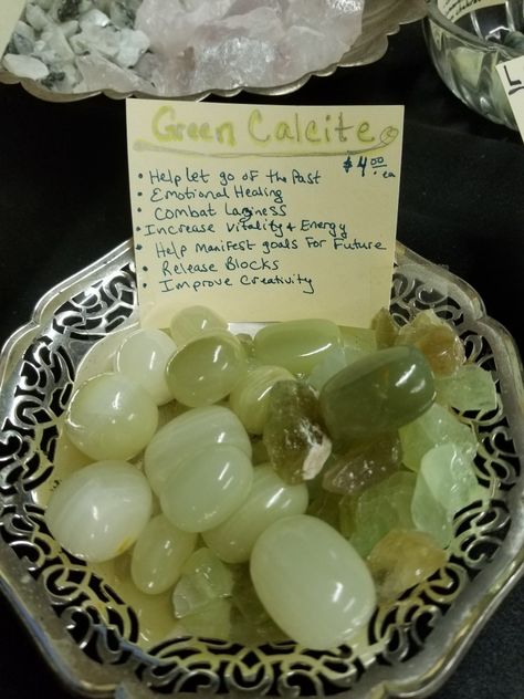 Green Calcite Crystal, Pistachio Calcite, Green Tower, Green Calcite, Crystal Aesthetic, Crystal Magic, Calcite Crystal, Crystal Meanings, Crystal Cluster