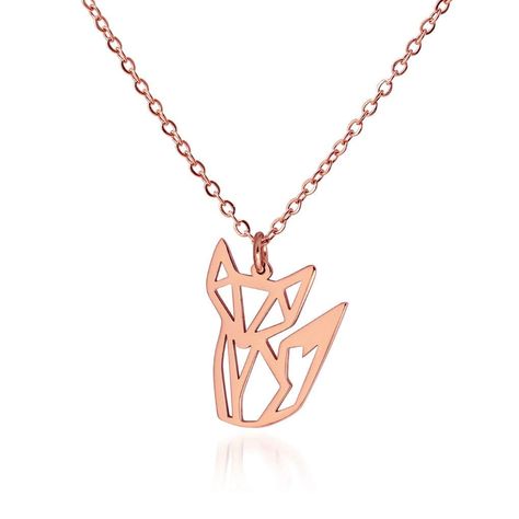 HANFLY Fox Pendant Necklace Jewelry for Women Origami Jewelry 16.5"+1.5" Extender: Amazon.ca: Gateway Fox Necklace, Pet Memorial Necklace, Fox Jewelry, Foxes Necklace, Fox Pendant, Origami Jewelry, Memorial Pendant, Cuff Bracelets Handmade, Urn Pendant