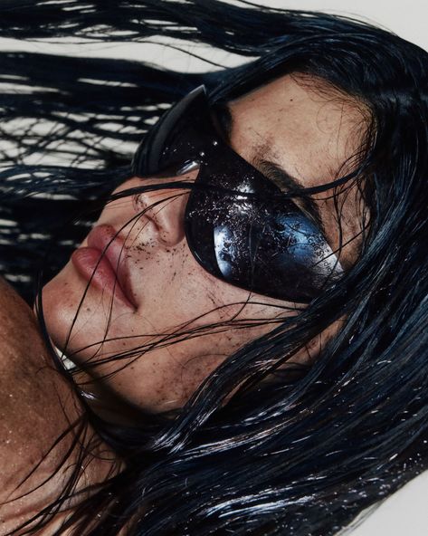 Better believe it – @KylieJenner in #AcneStudios eyewear.    A new side to the inimitable star in #AcneStudios FW23 denim campaign… | Instagram Denim Campaign, Kylie Jenner Modeling, Kylie Jenner Photoshoot, Swedish Fashion, Kylie Kristen Jenner, King Kylie, Body Makeup, Fashion People, Wet Look