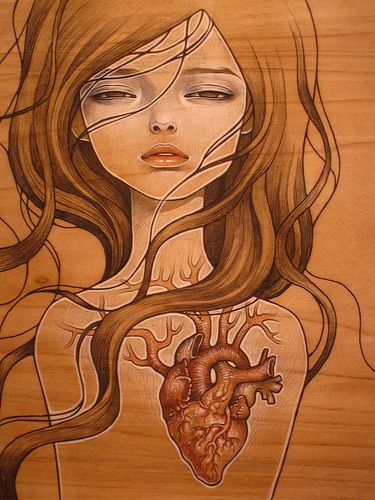 Audrey Kawasaki - 2009 #art #design #artworks Kawasaki Tattoo, Audrey Kawasaki Tattoo, Silent Poetry, Audrey Kawasaki, Japanese Illustration, Art Degree, Pop Surrealism, Artist Style, About Art