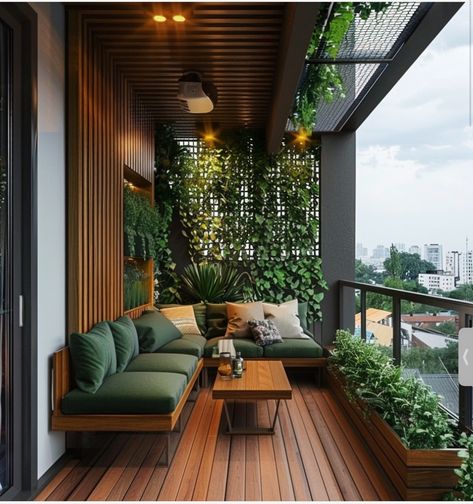 Modern Balcony Design, Interior Balcony, Balcony Design Ideas, Balcony Ideas Apartment Outdoor, Small Balcony Garden, Modern Balcony, House Balcony Design, Patio Pergola, Small Balcony Design