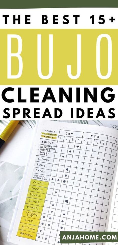 Creating an Effective Cleaning Checklist: Your Key to a Tidy and Organized Home Bujo House Projects, Bujo Cleaning Schedule, Bujo Cleaning, Cleaning Bullet Journal, Bullet Journal Cleaning Schedule, Cleaning Schedule Checklist, Business Planner Printables, Weekly Study Planner, Bujo Spread Ideas