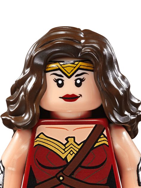 LEGO Wonder Woman Batman Female Characters, Lego Vbs, Wing Ideas, Lego Tattoo, Lego Wonder Woman, Lego Faces, Wonder Woman Tattoo, Lego Superheroes, Lego Spiderman