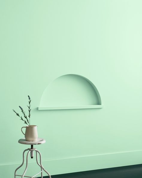 Parkside Dunes 568 | Benjamin Moore Green Benjamin Moore, Benjamin Moore Green, Mint Green Paints, Paint Color Swatches, Light Mint Green, Benjamin Moore Colors, Simply White, Stay Inspired, Green Paint