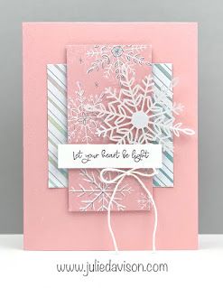 Clean & Simple Stampin' Up! Whimsy & Wonderful Snowflakes Card ~ www.juliedavison.com #stampinup Whimsy And Wonder Dsp Stampin Up Cards, Stampin Up Weihnachten, Whimsical Trees, Online Card, Simple Christmas Cards, Snowflake Cards, Card Crafting, 2022 Christmas, Homemade Christmas Cards