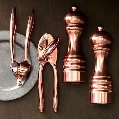 Kitchen Gadgets & Tools | Williams Sonoma Rose Gold Kitchen, Rose Gold Decor, Gold Kitchen, Dry Brush, Copper Pots, Copper Kitchen, Pepper Mill, Woodworking Techniques, Williams Sonoma