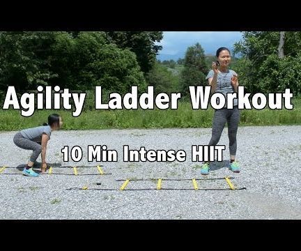 Ladder Exercises Workouts, Basketball Agility Workouts, Agility Ladder Workout, Calorie Burn Workout, Workouts Softball, Ladder Workouts, Ladder Exercises, Soccer Conditioning, Exercise Morning