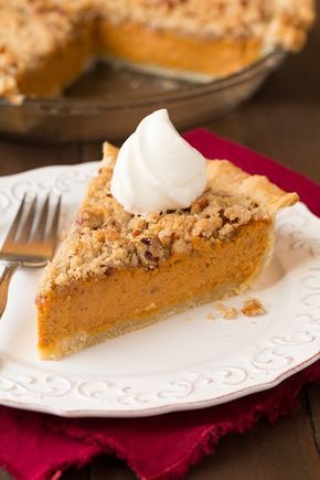 This is my favorite pumpkin pie, ever!! With that said don't you think you better try it? It is what pumpkin pie dreams are made of. It's perfectly pumpkin Streusel Pumpkin Pie, Best Pumpkin Pie Recipe, Best Pumpkin Pie, Best Pie, Pumpkin Pie Recipes, Crumb Topping, Cooking Classy, Pumpkin Dessert, Pumpkin Recipes