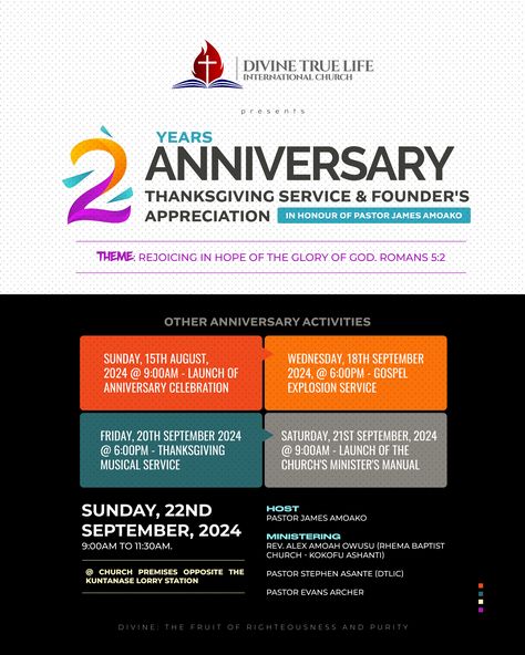 Thanksgiving Service, 2nd Anniversary, True Life, Photoshop Design, Anniversary Celebration, Design Tips, Your Design, Flyer Design, Contact Us