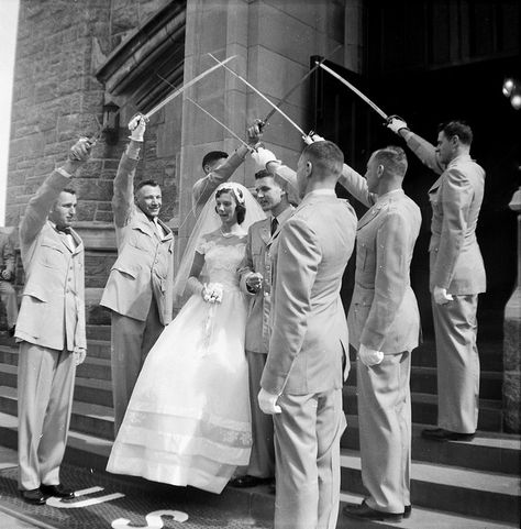 West Point Wedding, NY, 1959 by xnedski, via Flickr *Love this for inspiration! Military Wedding Pictures, Grace Kelly And Prince Rainier, West Point Wedding, Military Weddings, Grace Kelly Wedding, Princess Grace Kelly, Prince Rainier, Military Wedding, Rainy Wedding