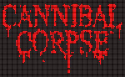 Slipknot Alpha Pattern, Pixel Map, 2023 Dump, Rock Logo, Geeky Craft, Graph Crochet, Pixel Art Templates, Pixel Crochet, Pixel Art Grid