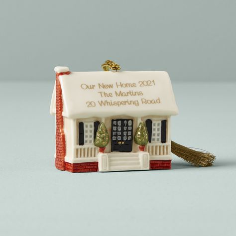 Lenox Ornaments | Lenox | www.lenox.com – Lenox Corporation Lenox Ornaments, First Home Ornament, New Home Ornament, New Homeowner Gift, Thanksgiving Traditions, Easy Diy Halloween, Our New Home, House Ornaments, Ceramic Houses